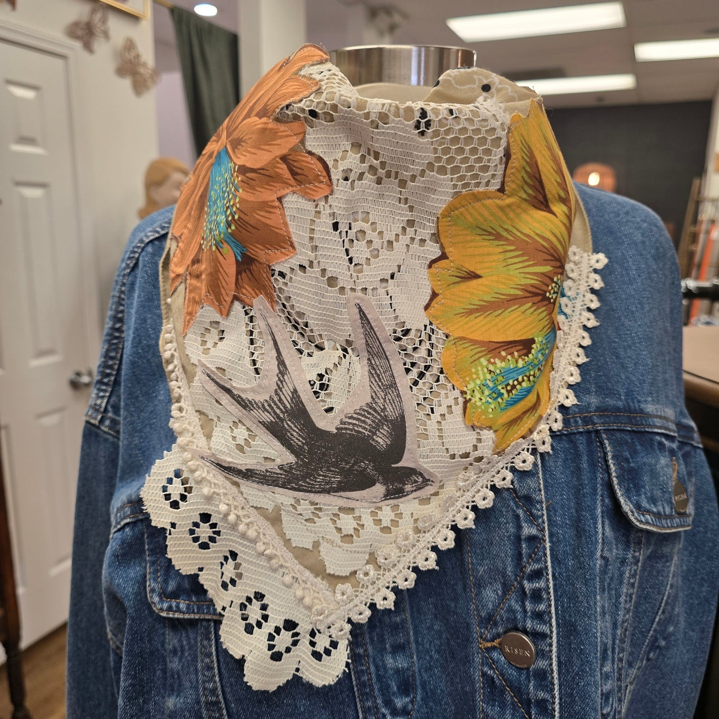 Upcycled Wild Rag Lillies + Sparrows