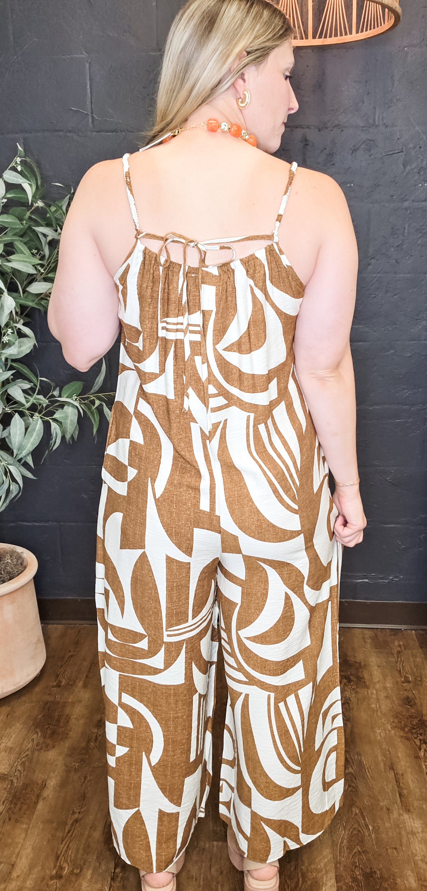 Pinellas Park Abstract Print Romper