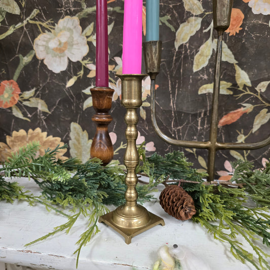 Vintage Brass Taper Candle Holder