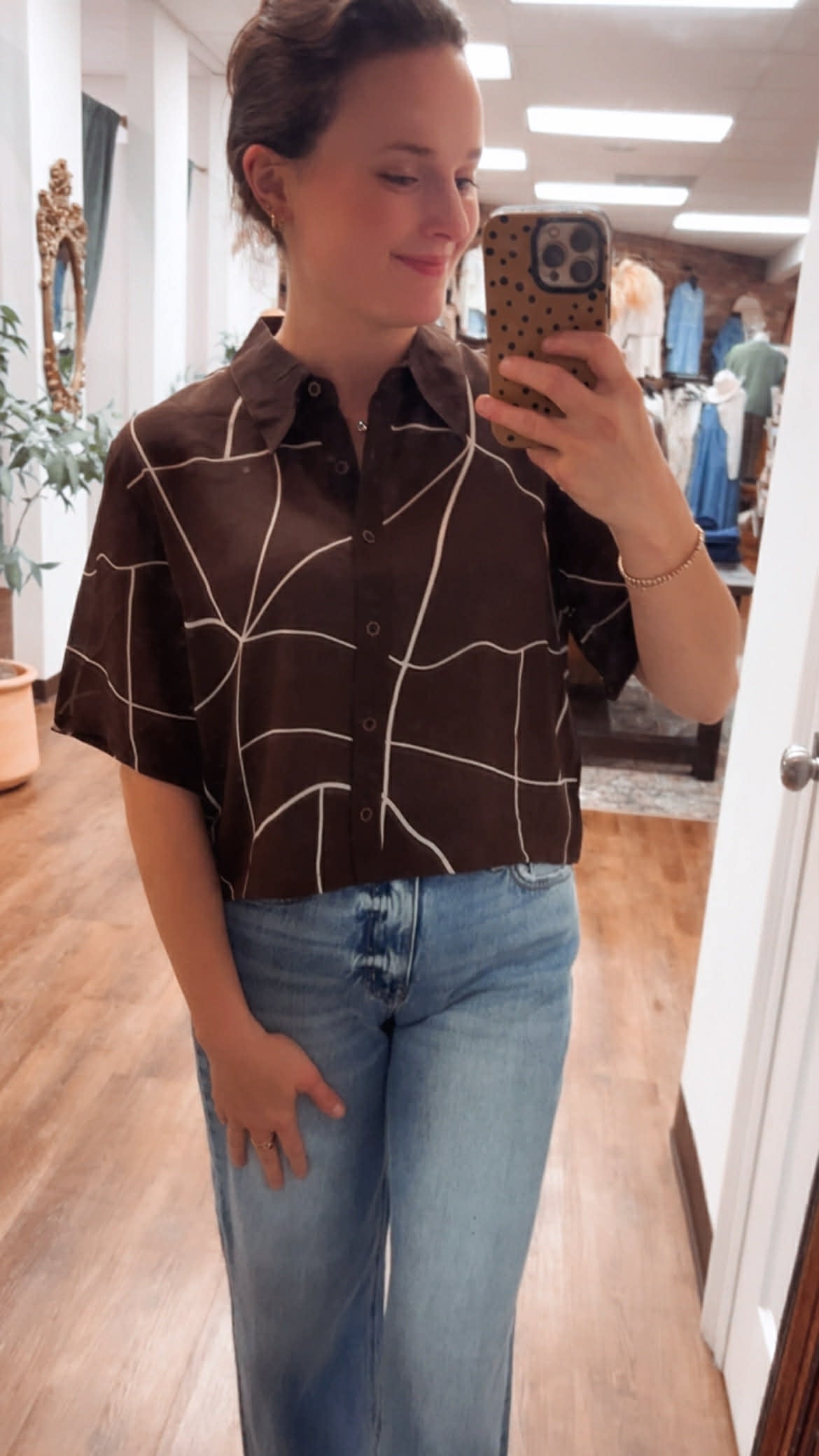 Upcycled Short Sleeve Crop Top