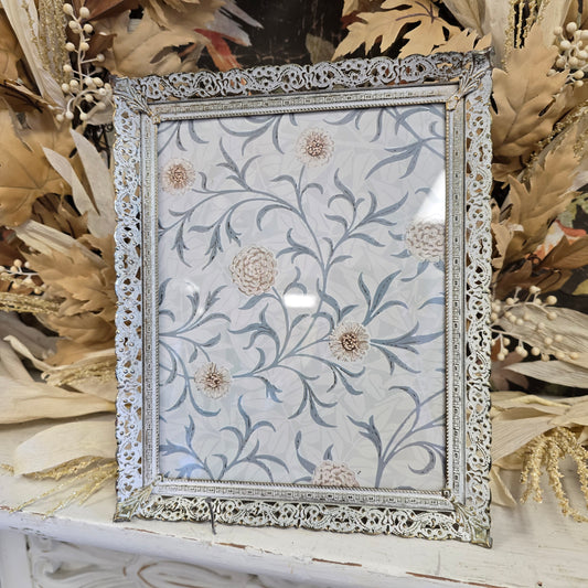 Vintage Metal Filigree 8x10 Frame