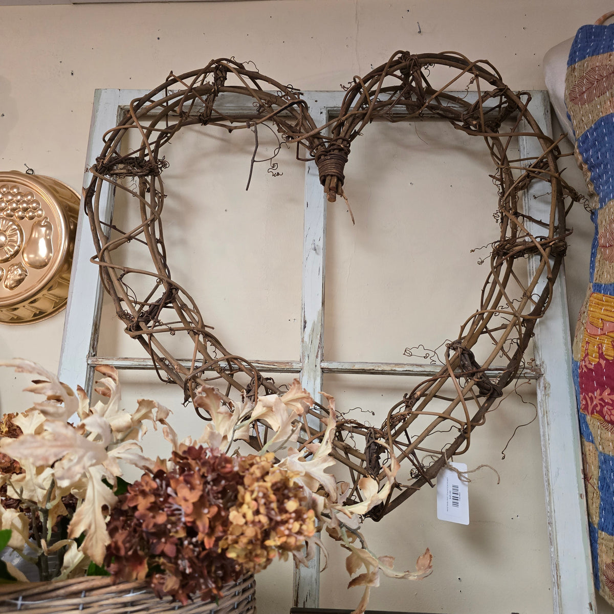 Hand Made Heart Shaped Vine Wreath