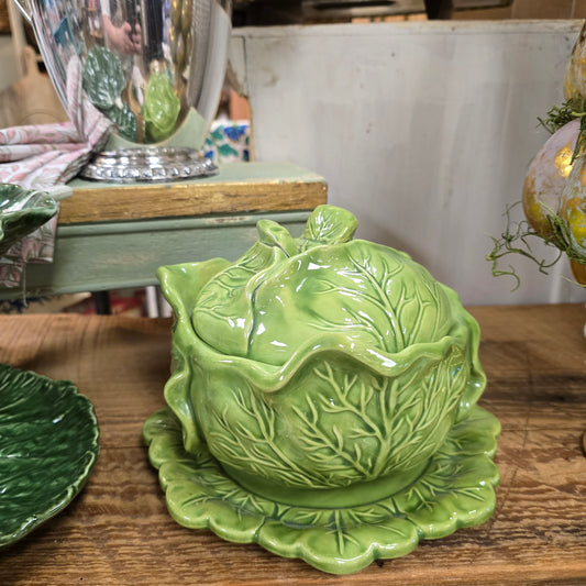 Vintage Holland Mold Green Cabbage Bowl