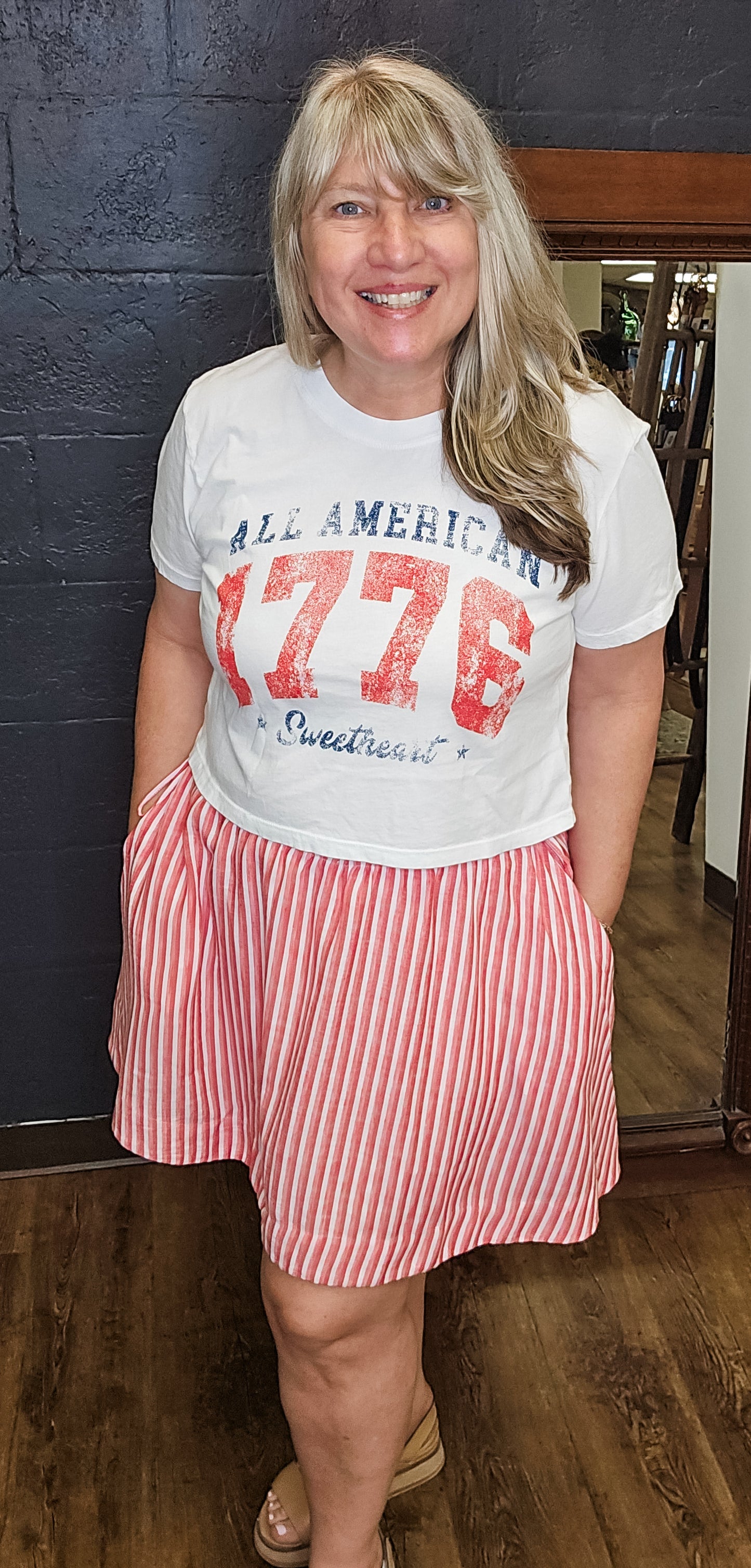 Candy Girl Striped Skort