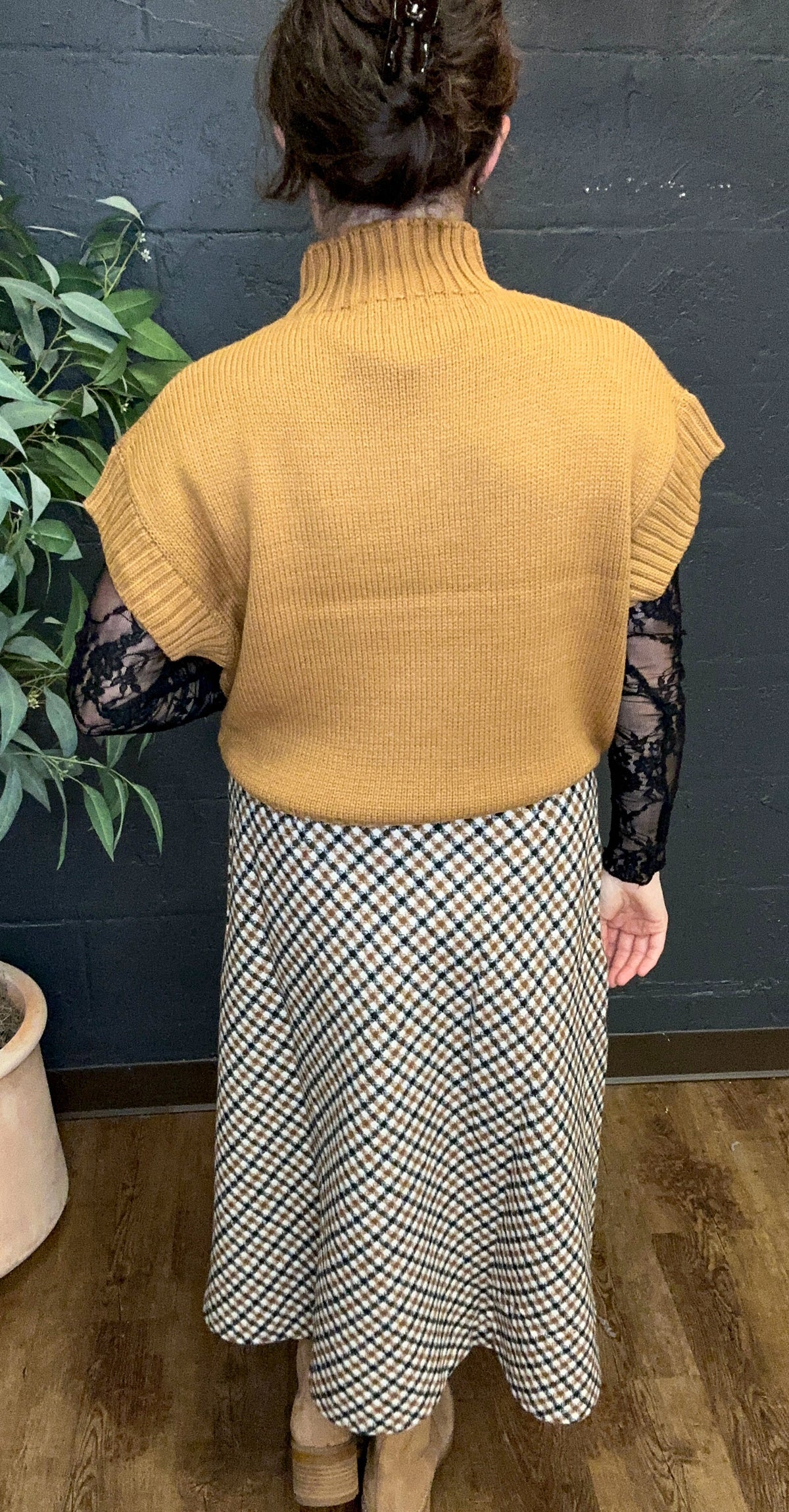 Leaves are Falling Mock Neck Sweater in Multiple Colors (Small to Large)