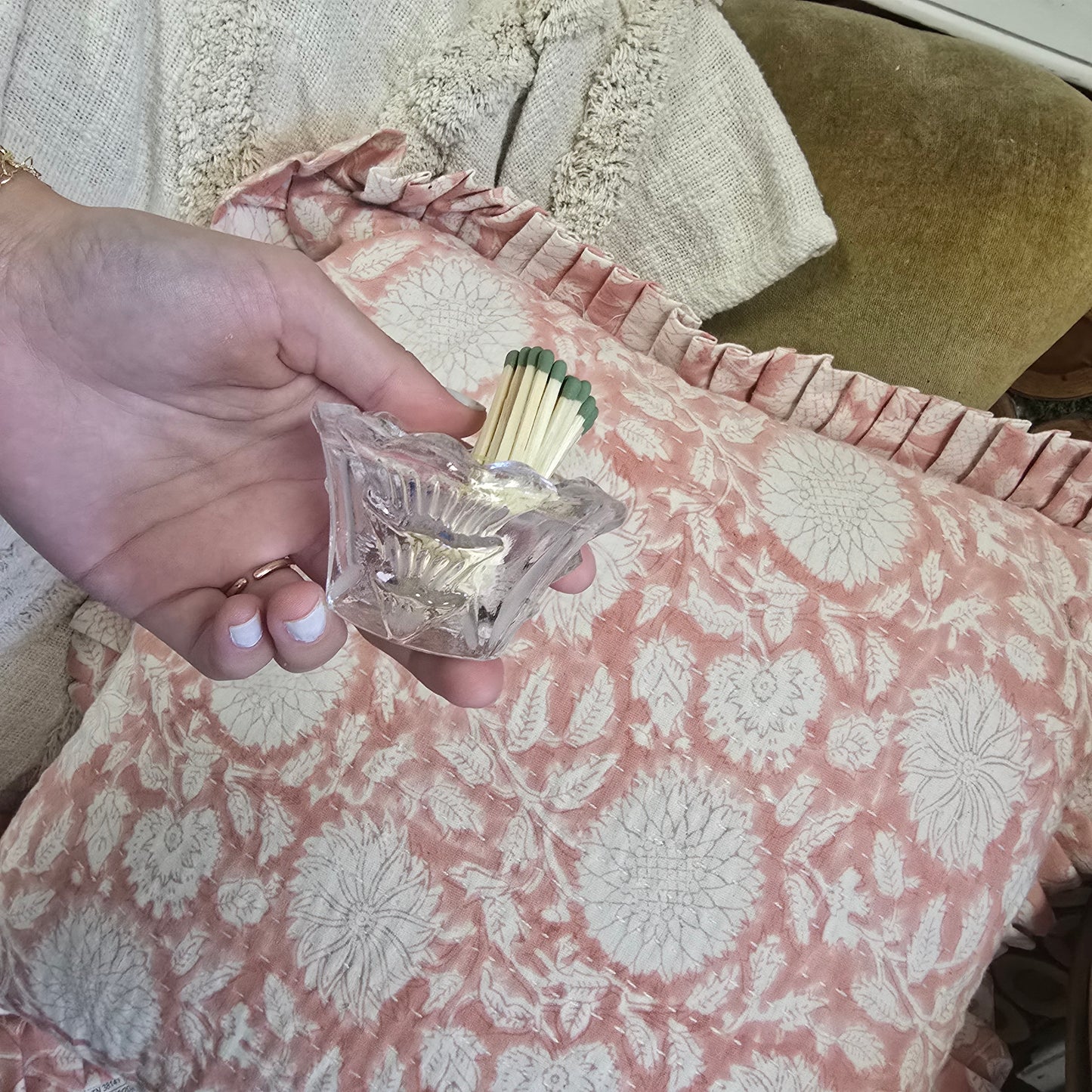 Vintage Vessel Match Holder with Striker