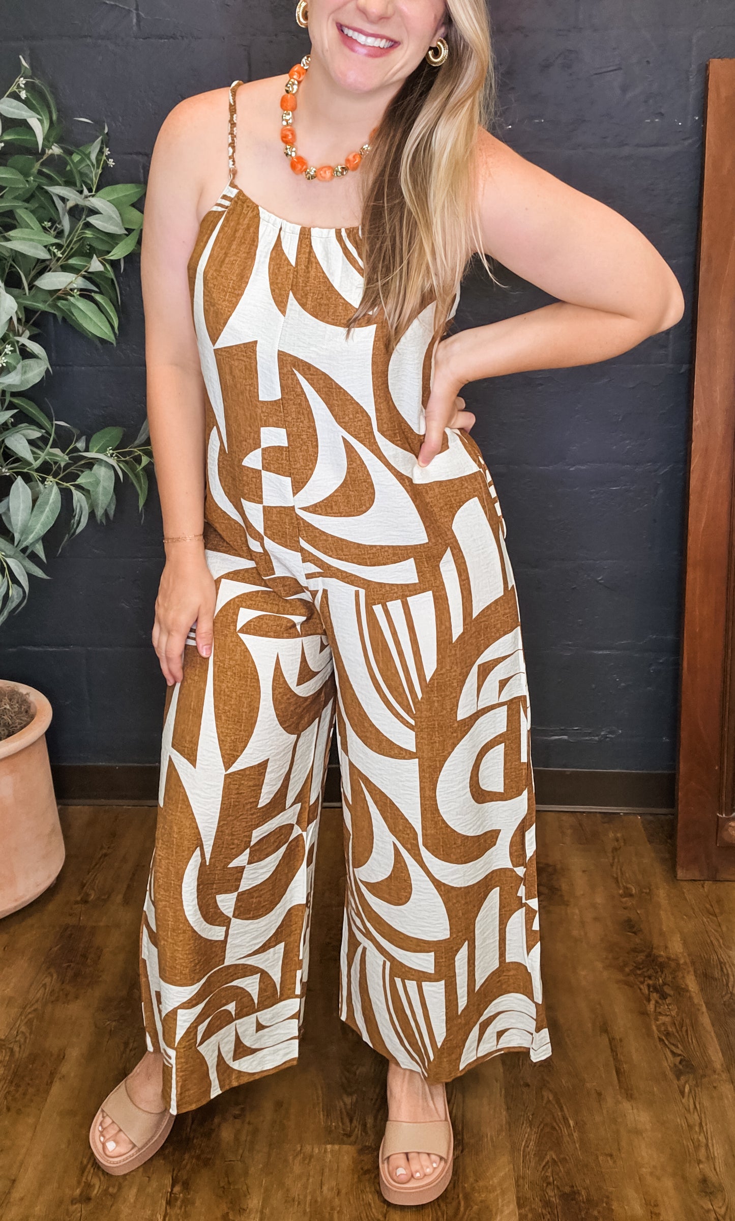 Pinellas Park Abstract Print Romper