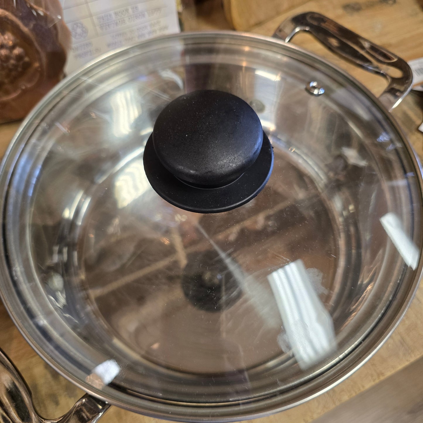 Vintage Blue Willow Stainless Steel Cookware by Cuisine