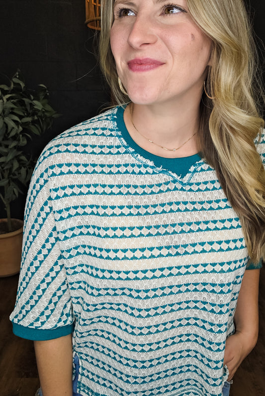 Friend of Jesus Seafoam Top (Small to Large)