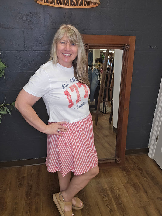 Candy Girl Striped Skort