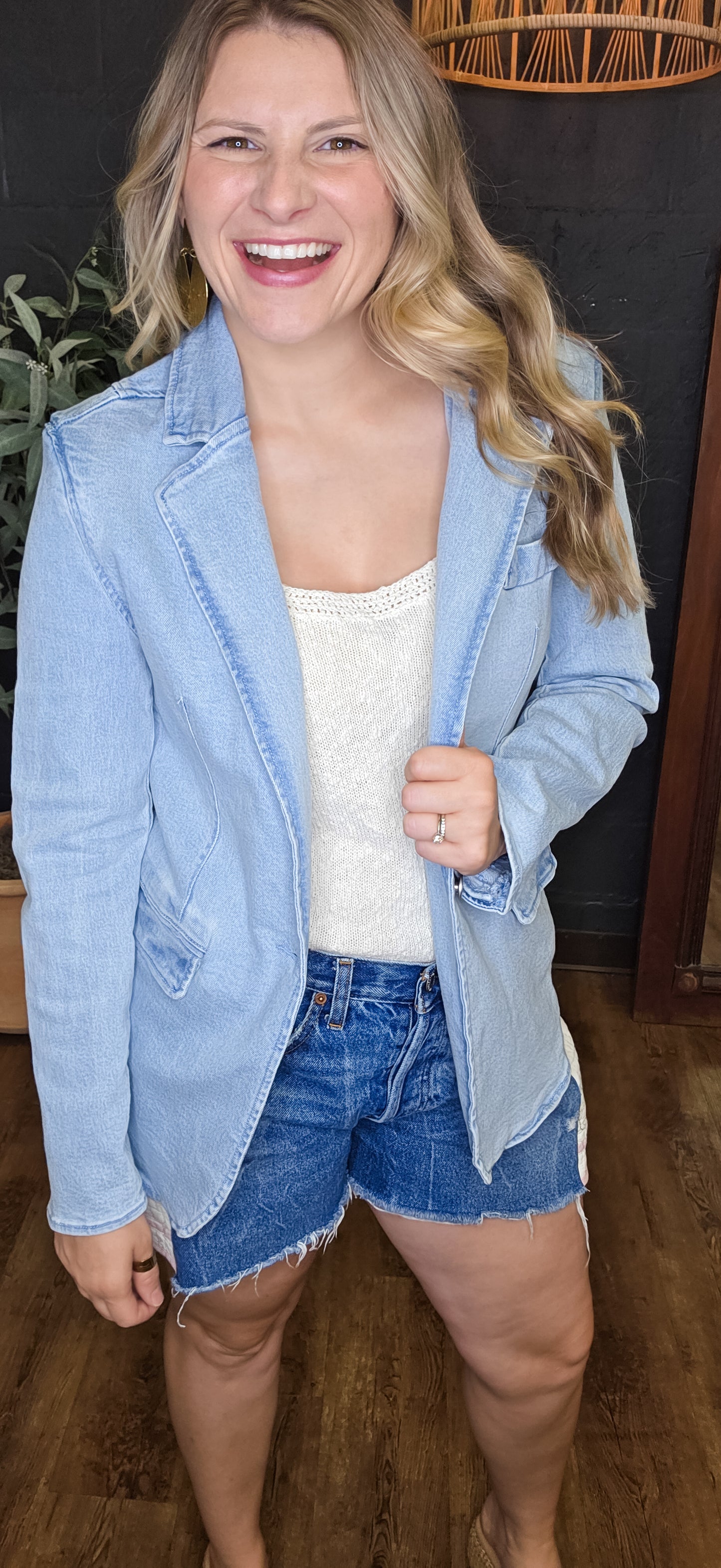She's All That Denim Blazer