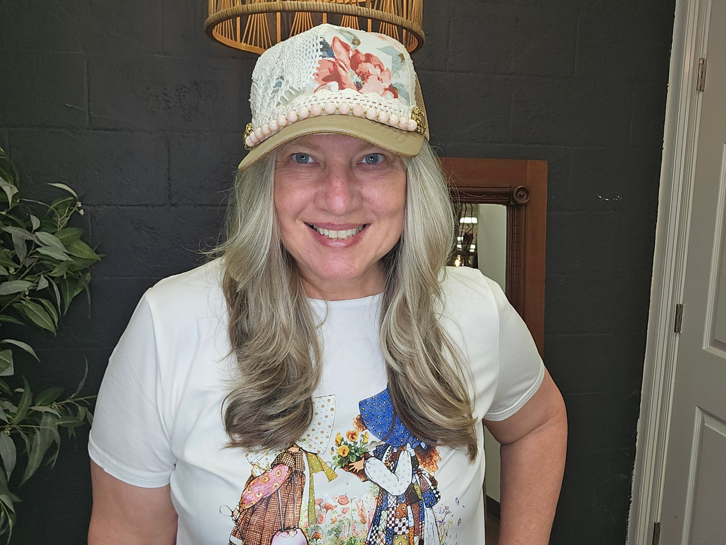 Crowned for His Glory Rose of Sharon Handmade Hat