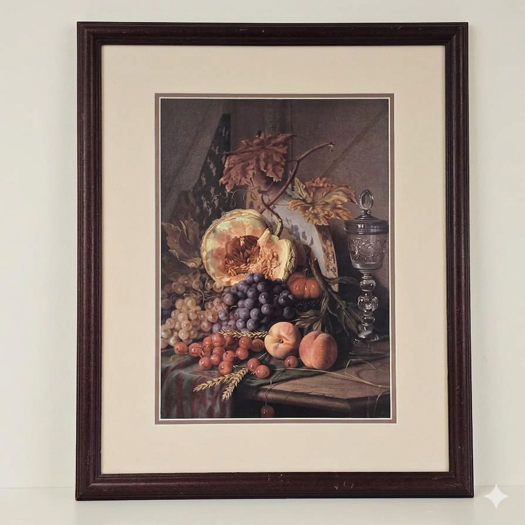 Vintage Still Life Print by V.Janssens