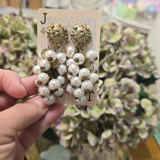 Vintage Pearl Drops Earrings