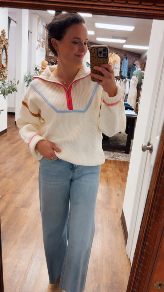 Rainbow Promises Half Zip Pullover
