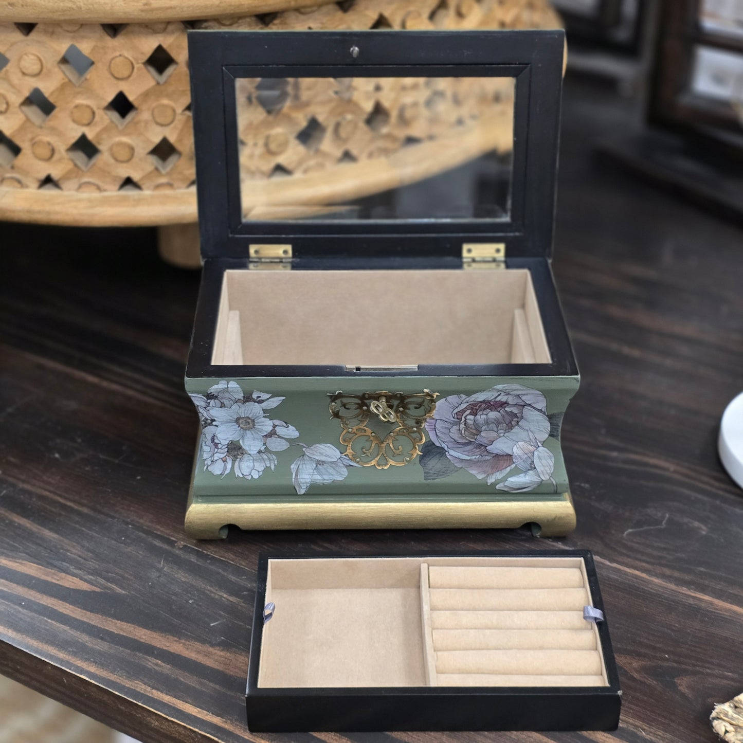 Vintage Bombay Jewelry Box