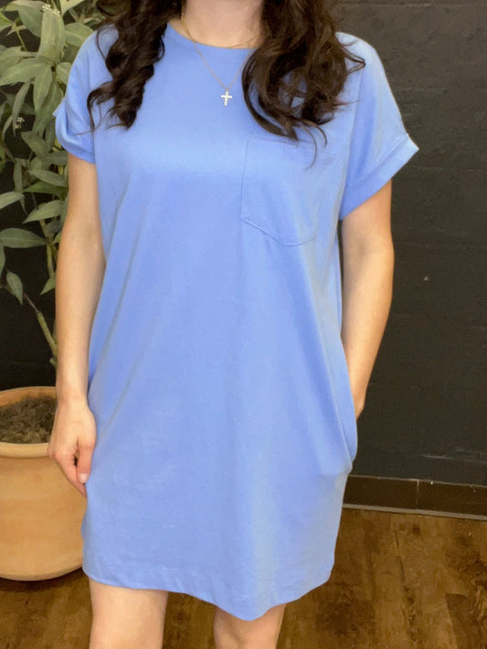 Gulf Breeze Cotton Dress with Pockets