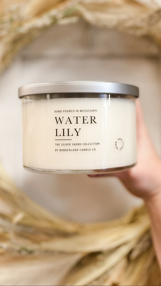 Borderland Candle Co. Water Lily Candle (Multiple Size Available)