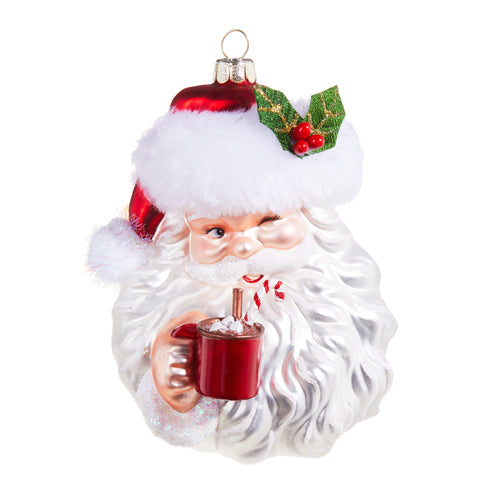 Santa Drinking Ornament