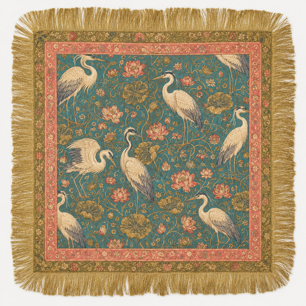 The Golden Heron Scarf