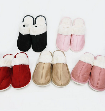 Fuzzy Faux Fur Slipper (One Size) (Mulitple Color Optios)