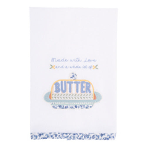 Love and a Whole Lot of Butter Glory Haus Tea Towel