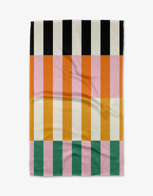 Geometry Stacked Stripes Kitchen Tea Towel