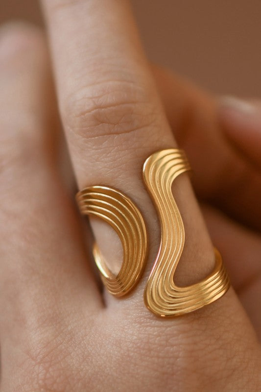 Twisted 18k Gold Plated Ring