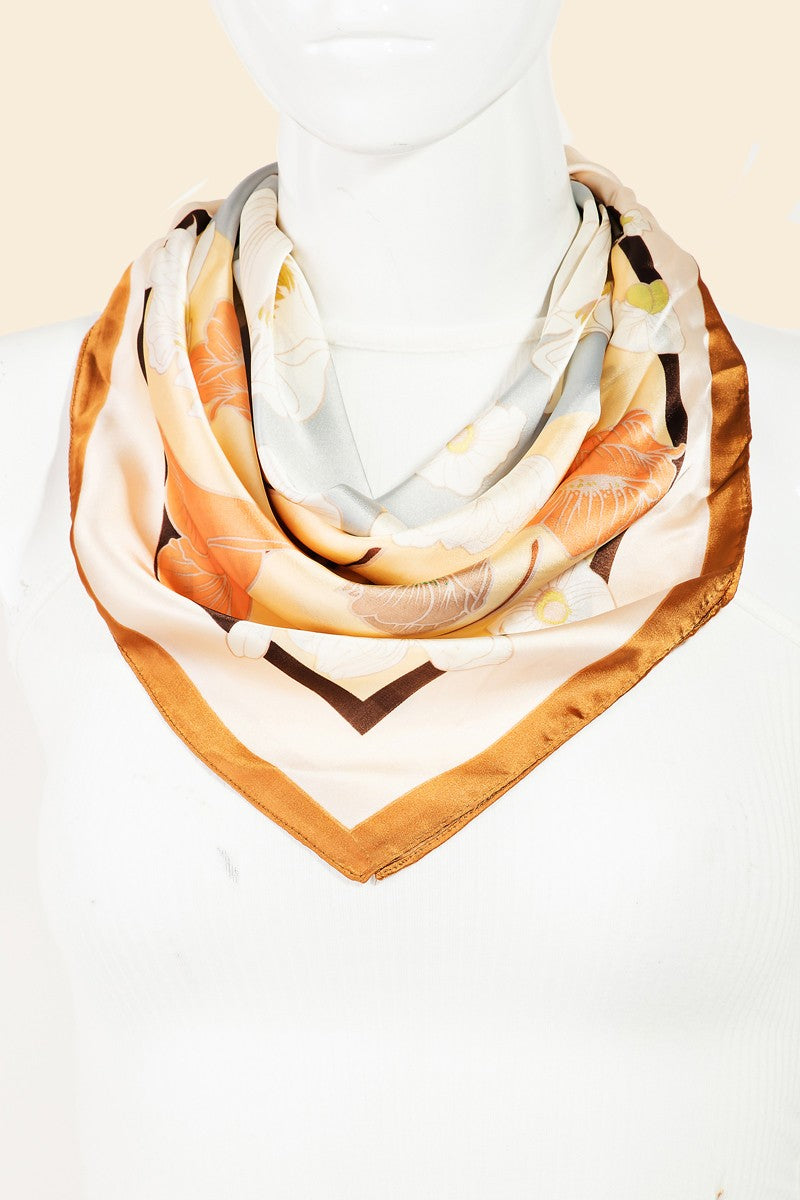 Fiona Florals Bandana Scarf (Multiple Color Options)