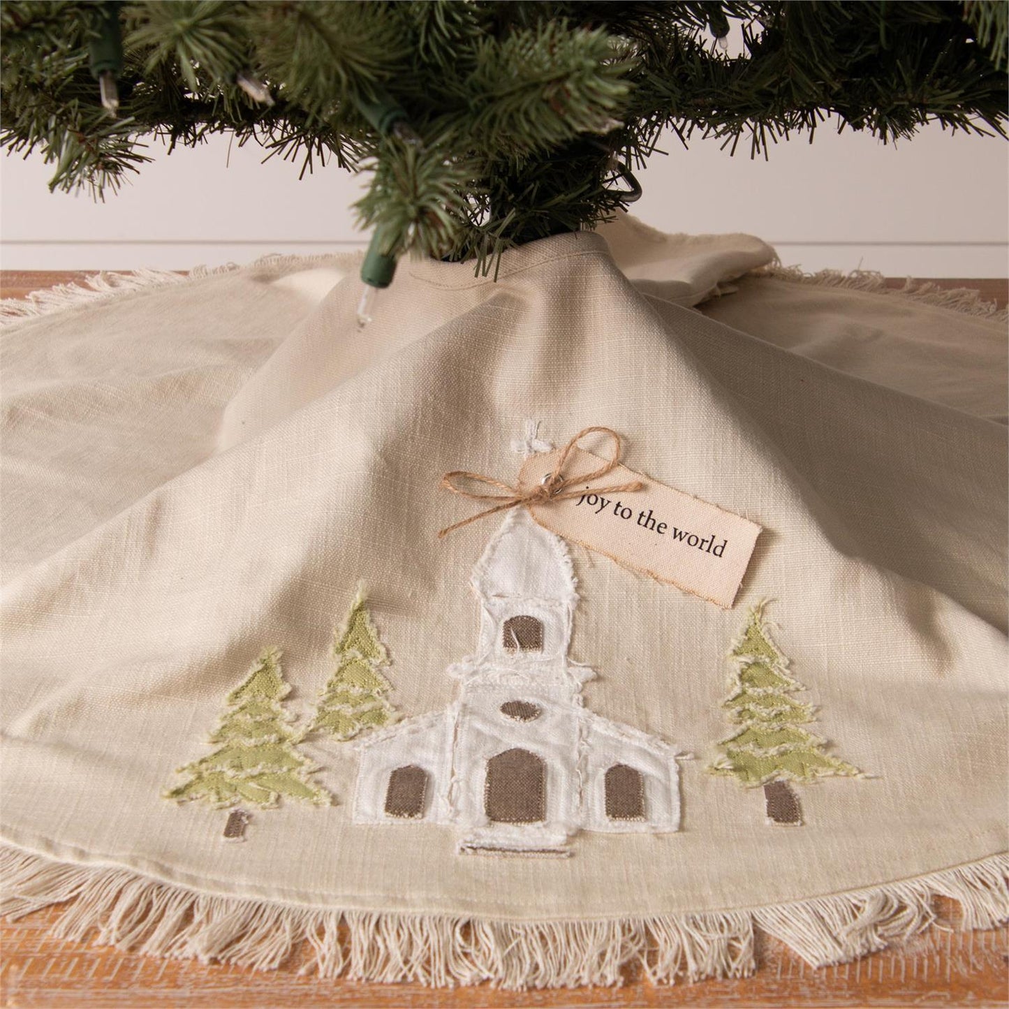 Rustic Church Tree Skirt