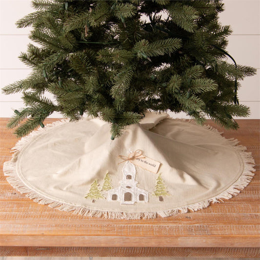 Rustic Church Tree Skirt