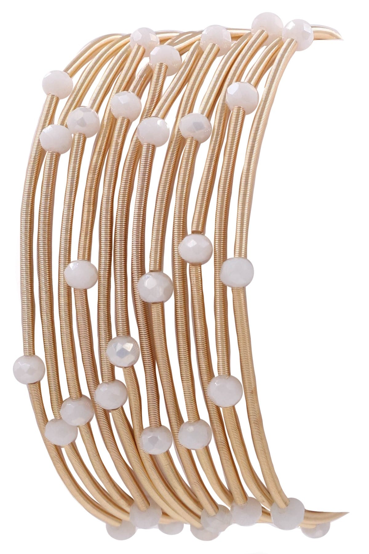 Rylee Beaded Coil Bracelet 6 Colors