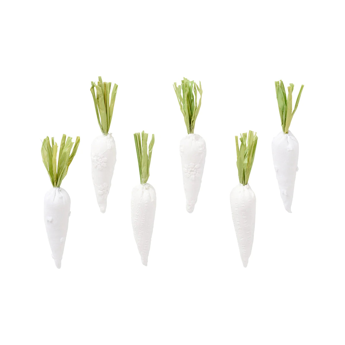 White Mini Carrots (Set of 6)