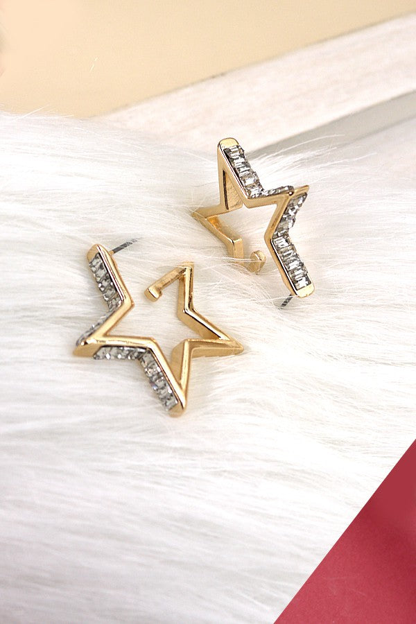 Star of the Show Hoop Earrings