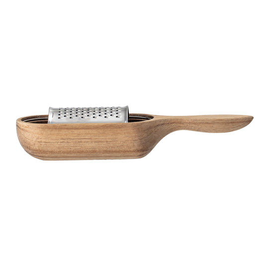 Acacia Wood & Stainless Cheese Grater