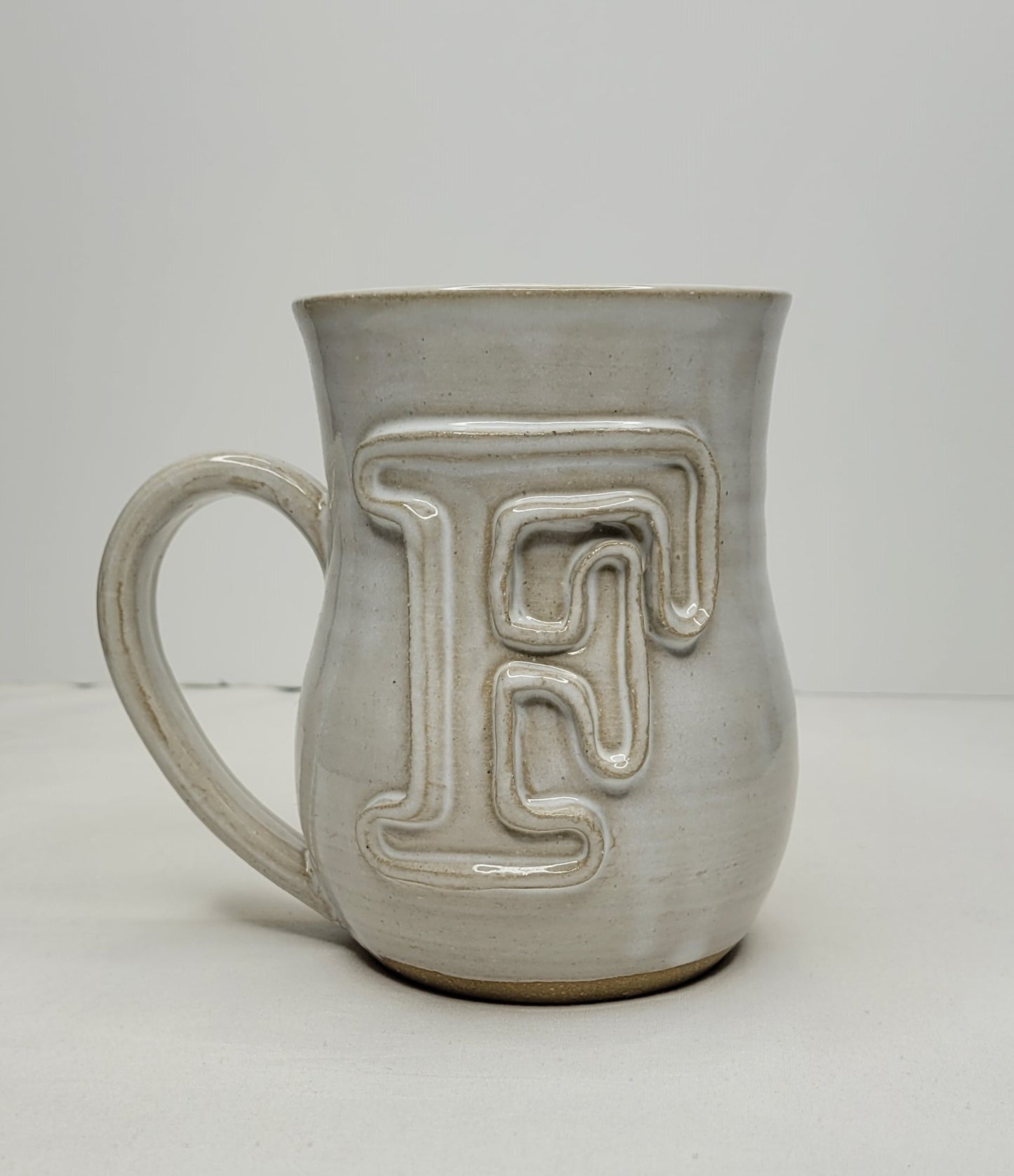 Fingerprint Pottery Monogram Mug (High Cotton)