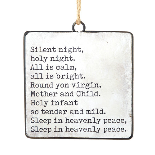 Silent Night Ornament