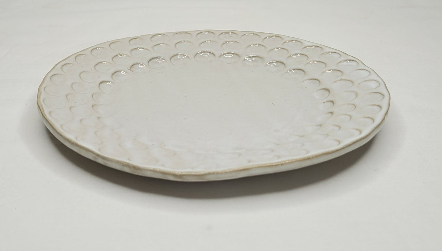 Fingerprint Pottery Salad Plate (High Cotton)