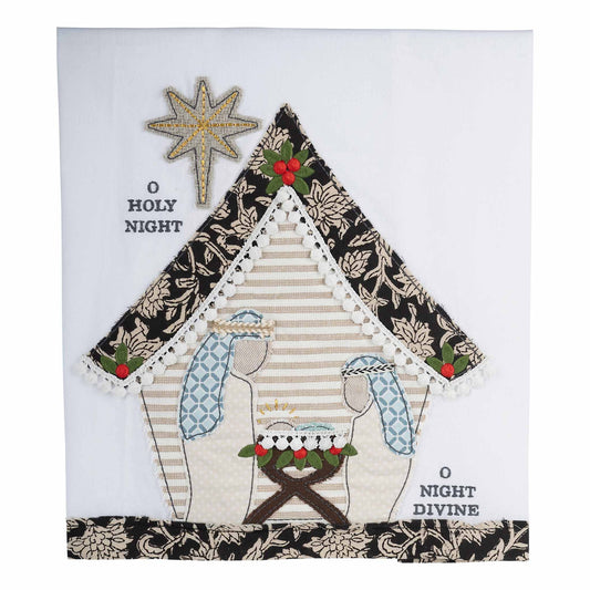Nativity O Holy Night Glory Haus Tea Towel