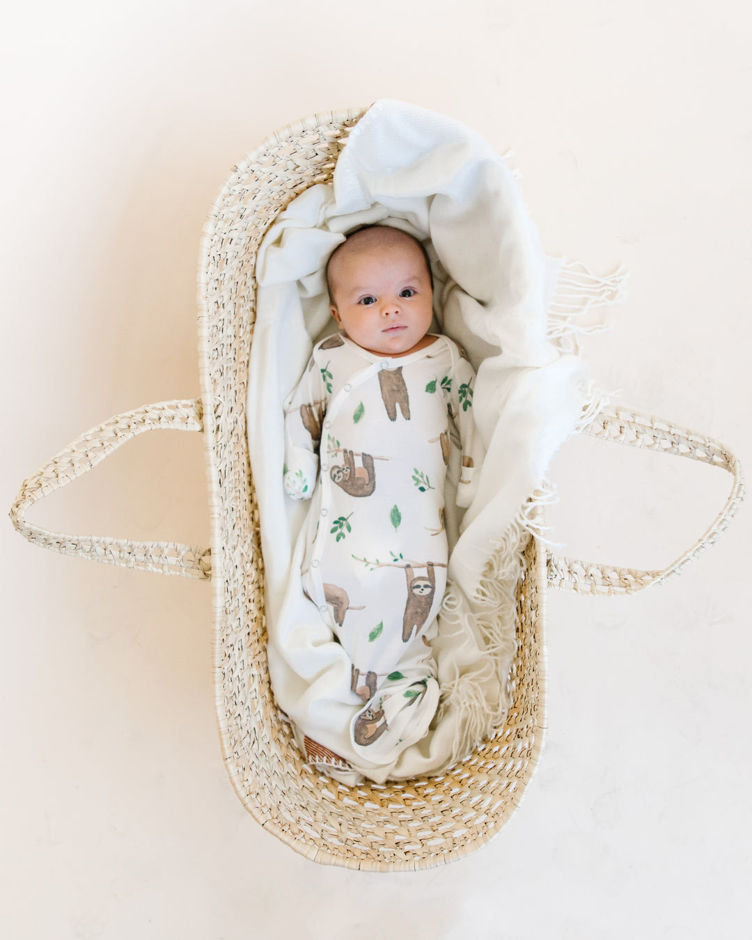 Copper Pearl Noah Newborn Knotted Gown