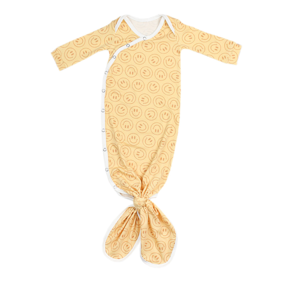 Copper Pearl Vance Newborn Knotted Gown