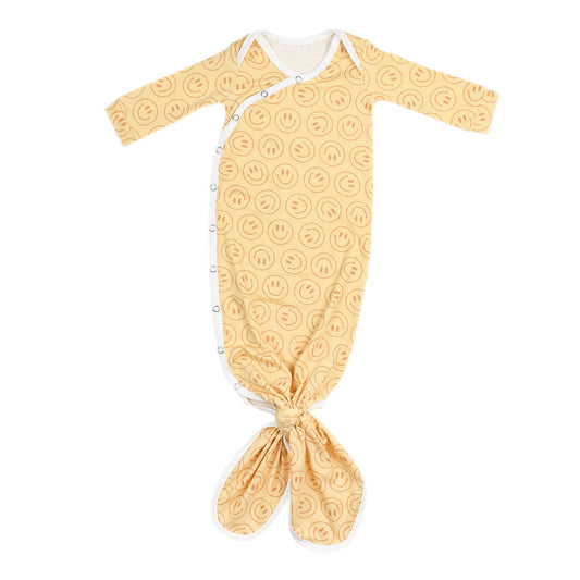 Copper Pearl Vance Newborn Knotted Gown