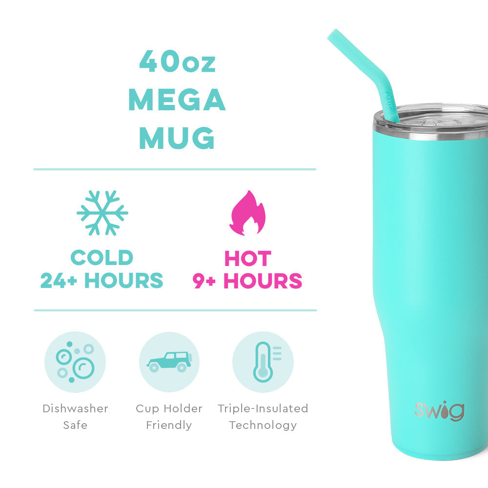 SWIG 40 oz. Mega Mug (Aqua)