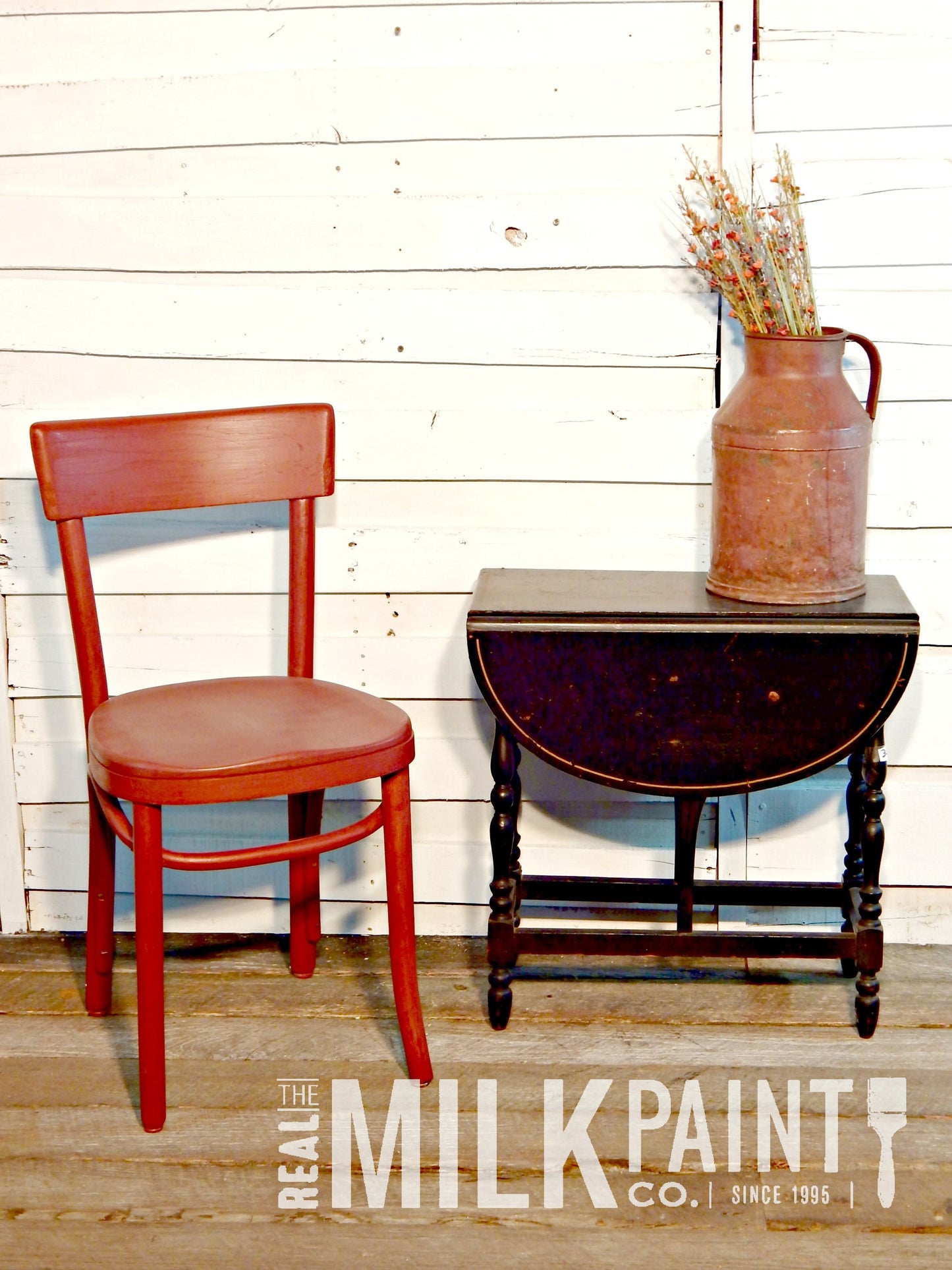 Real Milk Paint Pint-Color Barn Red