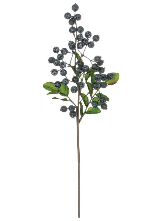 Blueberries with Leaves Floral Pick