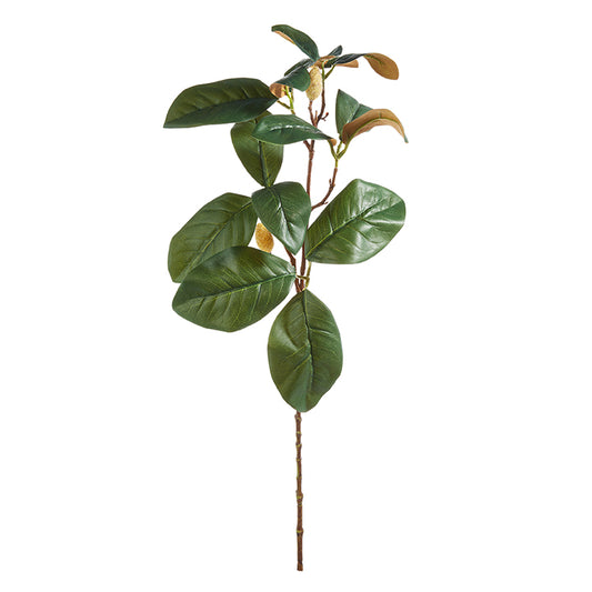 29" Artificial Magnolia Leaf Spray