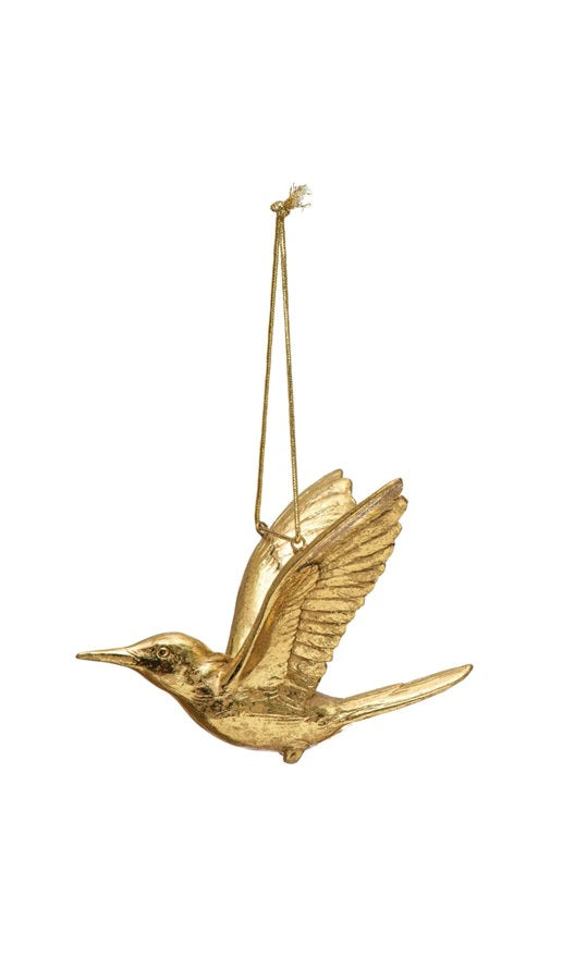 Gold Hummingbird Ornaments (2 Style Options)