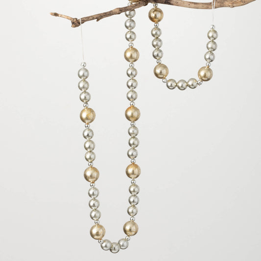Gold and Silver Ball Garland