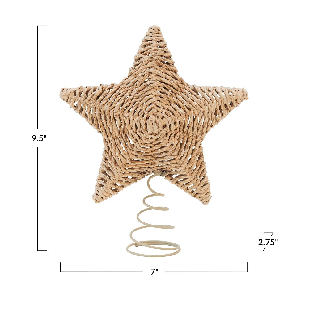 Hand-Woven Bankuan Star Tree Topper