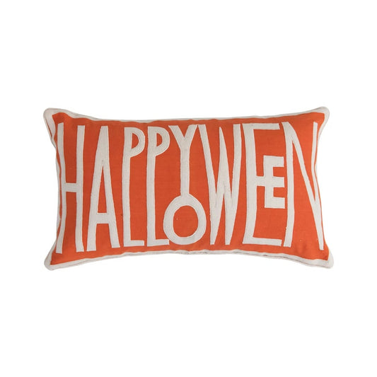 Happy Halloween Cotton Lumbar Pillow